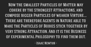 Newton on how particle can
                                    cohere